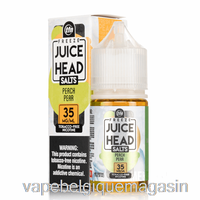 Vape Jetable Freeze Pêche Poire - Jus Tête Sels - 30ml 50mg